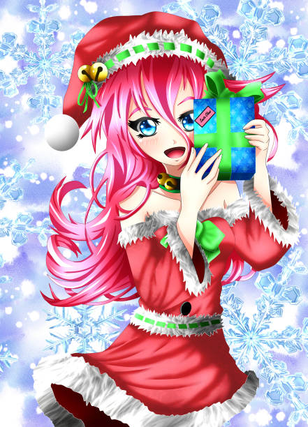Kawaii Christmas Anime Girl Stock Illustration - Download Image Now - Adult, Anime Expo, Anime Festival Asia - iStock Kawaii Christmas Anime Girl Stock Illustration - Download Image Now - Adult, Anime Expo, Anime Festival Asia - iStock