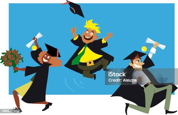 Graduation Time Images Graduating Time Stock Illustration - Download Image Now - Achievement ...