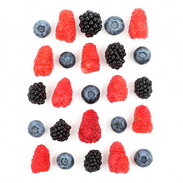 istock different juicy berries laid out in a square on a white background 1004429042