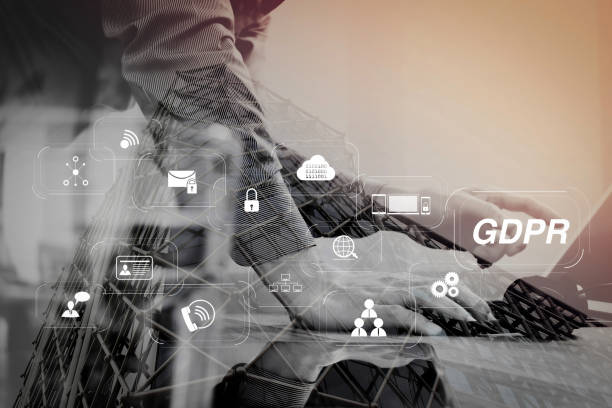 istock Double exposure of Man using VOIP headset with digital tablet computer docking smart keyboard, concept communication, it support,London architecture bulidings 1004448304