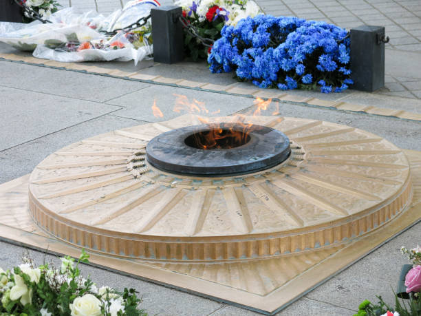 istock Closeup of the Eternal flame (
