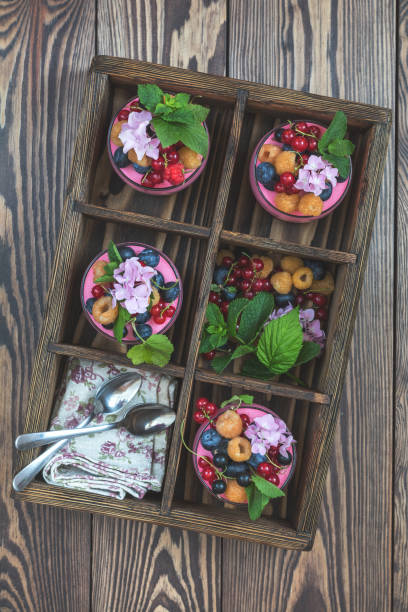 istock Multivitamin summer berry delicious panacotta. 1004491334