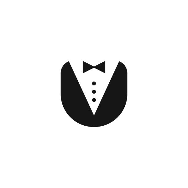 butler uniform icon butler uniform icon vector logo person butler stock illustrations