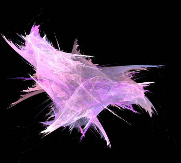 istock image of one Digital Fractal on Black Color 1004507796
