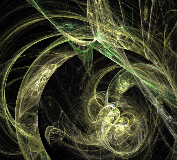 istock image of one Digital Fractal on Black Color 1004512910