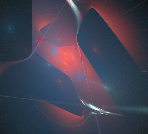 istock image of one Digital Fractal on Black Color 1004513120