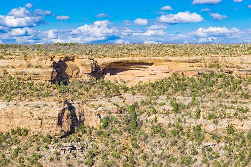 The Soda Canyon overlook provides a view of Mesa Verde's landscape and the remote cliff dwellings.