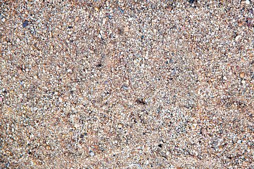 closeup of sand pattern of a beach in the summer.sand texture from sand pile.