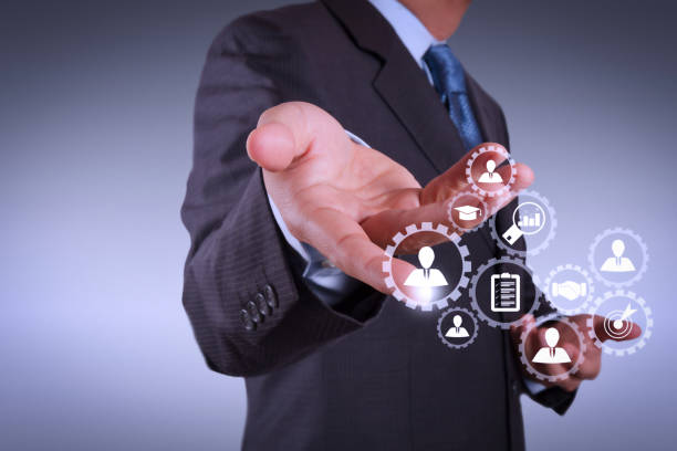 istock business man with an open hand as showing something 1004561596