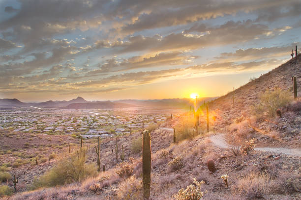 istock Arizona Sunset and Hiking Trail 1004563942