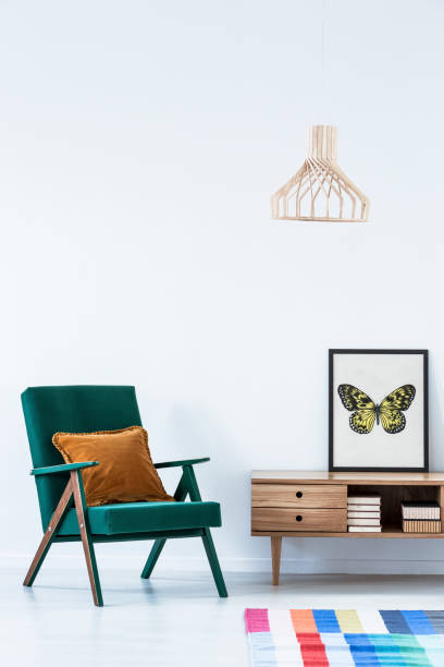 istock Green cosy living room interior 1004564386