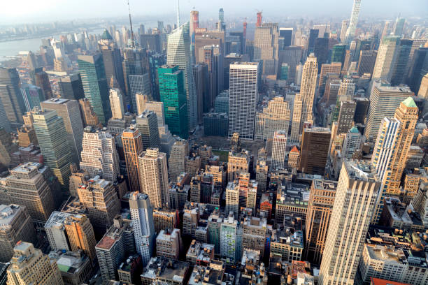istock New York, Manhattan, Skyline, Aerial View 1004573886
