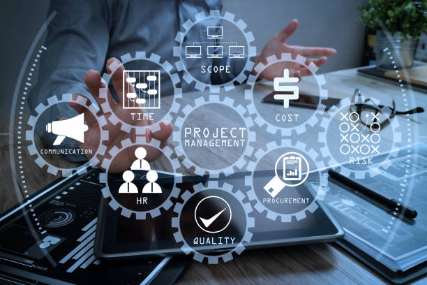istock businessman working with digital tablet computer and smart phone and laptop computer with financial business strategy layer effect on wooden desk,filter effect 1004574018