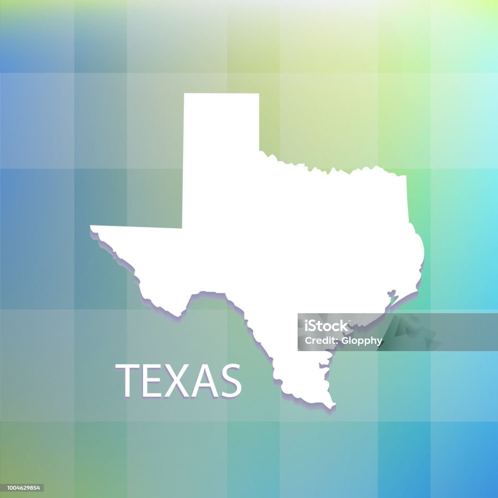 Texas state flat map vector icon Texas state flat map background vector icon Abstract stock vector