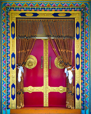 Coorg Buddhist Monk Temple Entrance