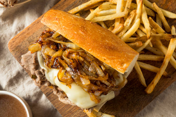 istock Homemade Beef French Dip Sandwich 1004651604