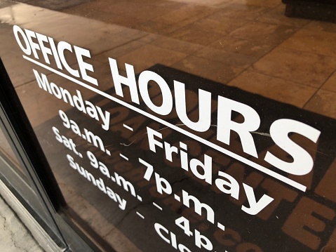 Office hour sign