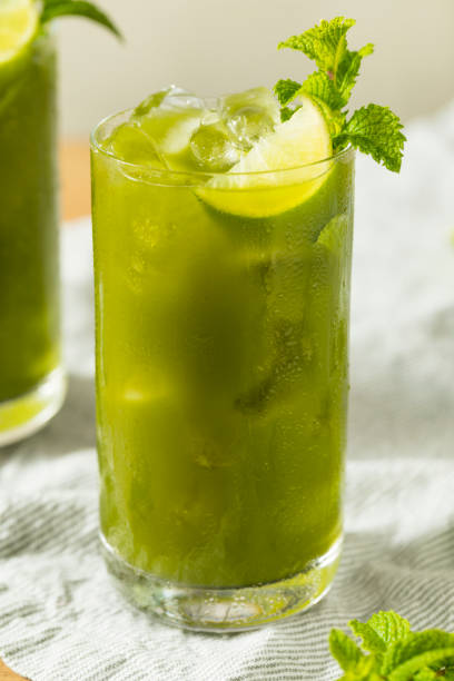 istock Raw Green Organic Matcha Iced Tea Detox 1004665120