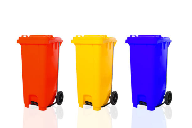 istock colorful recycle bins isolated on white background 1004694368