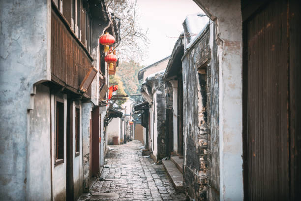 istock The historic town of Chinese elements. 1004724570