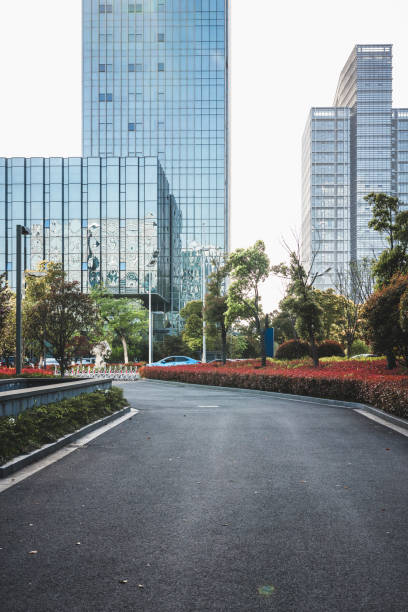 istock Modern buildings and interior roads and greening facilities. 1004724590