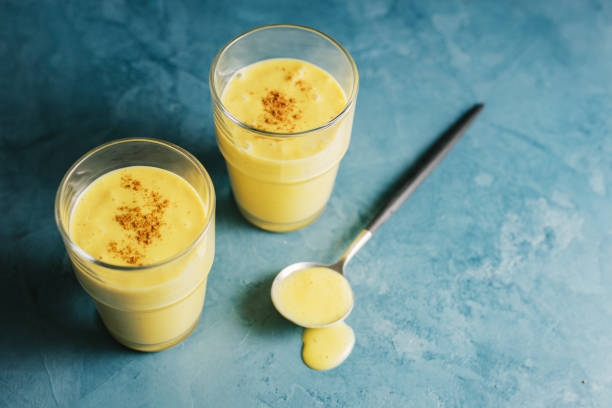 istock Golden milk with turmeric 1004740398