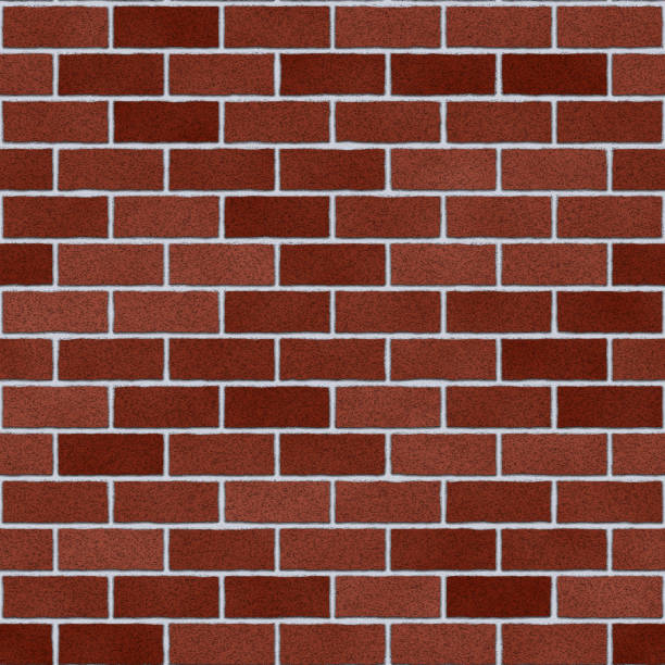 istock Burgundy Red Clay Brick Wall Seamless Texture 1004745704