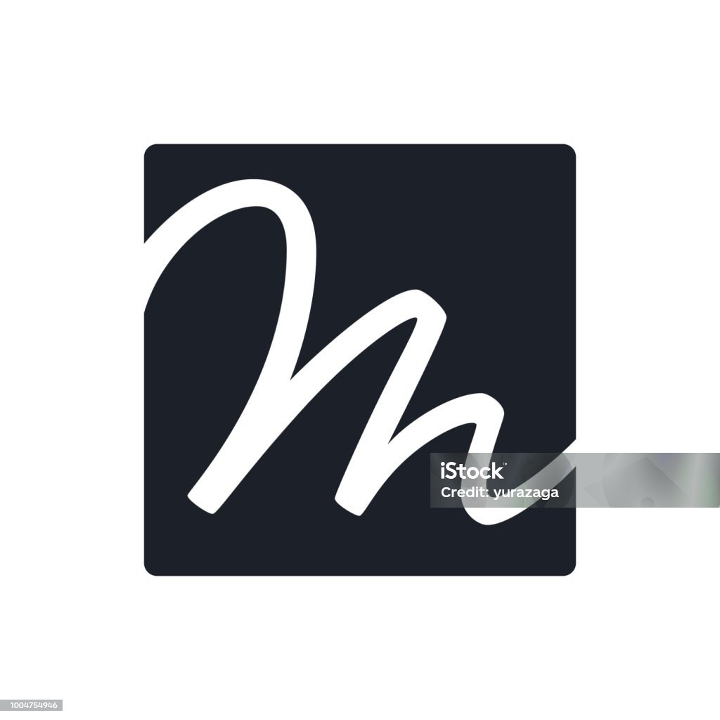 Letter vector logo design Creative m letter vector logo design. Monogram vector sign. Character logotype symbol. Icon design Letter M stock vector