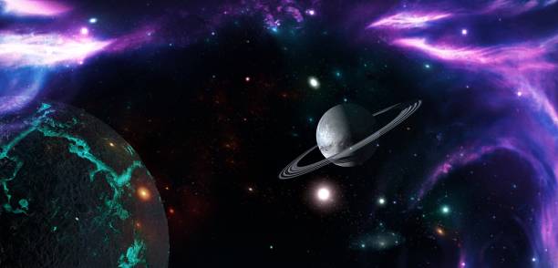 istock Planets and galaxy, science fiction wallpaper. 1004775538
