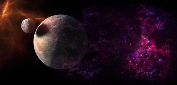 istock Planets and galaxy, science fiction wallpaper. 1004775618