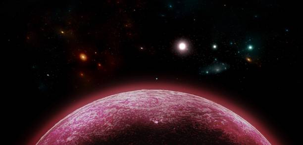 istock Planets and galaxy, science fiction wallpaper. 1004775632