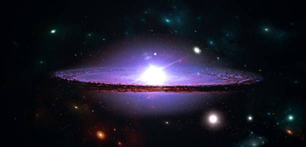 Planets and galaxy, science fiction wallpaper.