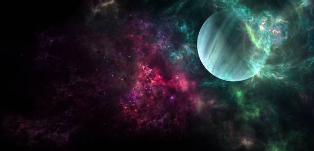 istock Planets and galaxy, science fiction wallpaper. 1004775758