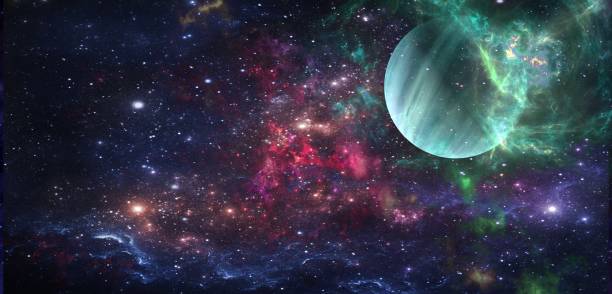 istock Planets and galaxy, science fiction wallpaper. 1004775760
