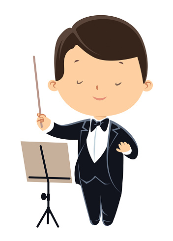 Ilustración de Director De Orquesta y más Vectores Libres de Derechos de  Director de orquesta - Director de orquesta, Niño, Música - iStock