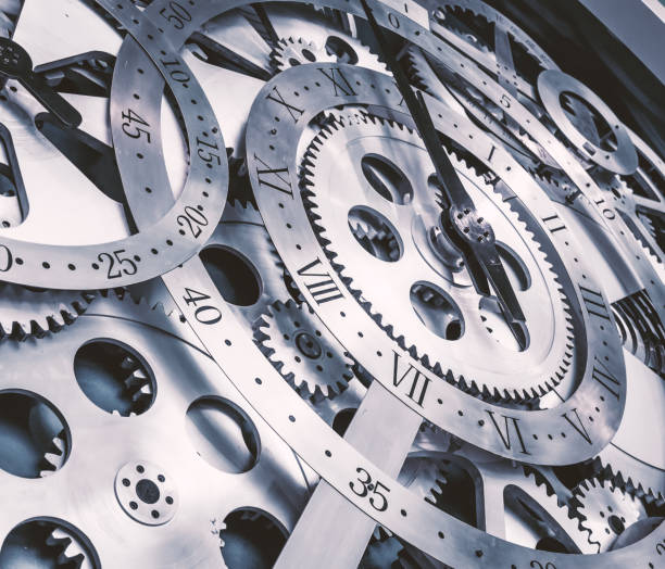istock A metal gear in a clock. 1004779666