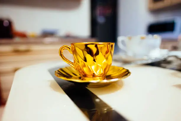 Cup of tea on the table