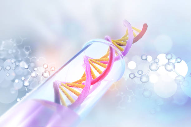 istock DNA cell on test tube with scientific background 1004804138
