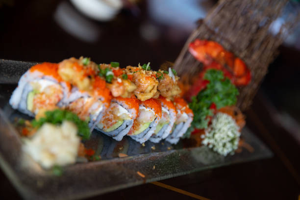 istock Tempura Roll with Crab and Lobster 1004839064