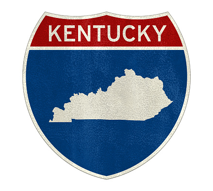 Kentucky Interstate road sign map