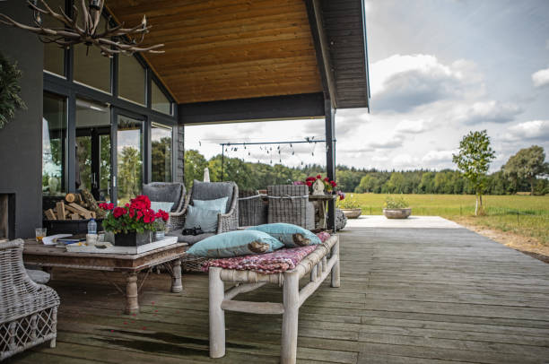 istock A dutch house with a deck and garden 1004845222