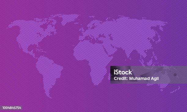 Abstract World Map Gradient World Map Gradient Stock Illustration - Download Image Now - Abstract ...