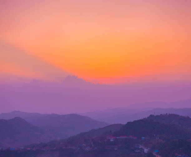 istock scenery panorama sunrise on Doi Mae Salong 1004876834