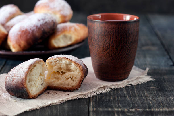 istock Home-made pastries and a cup of milk 1004904362