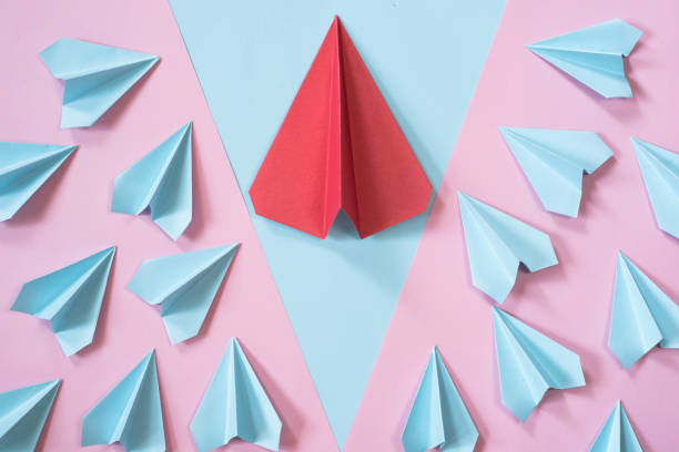 istock Directly Above Shot Of Paper Airplanes On Table 1004914044