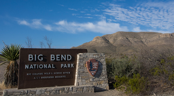 Entrance sign to Big Bend