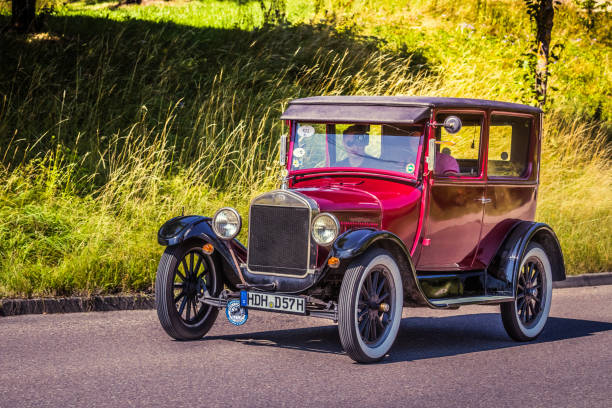 1917 Ford Model T Heidenheim, Germany - July 8, 2018: 1917 Ford Model T at the 2. Oldtimer day in Heidenheim an der Brenz, Germany. model t ford stock pictures, royalty-free photos & images