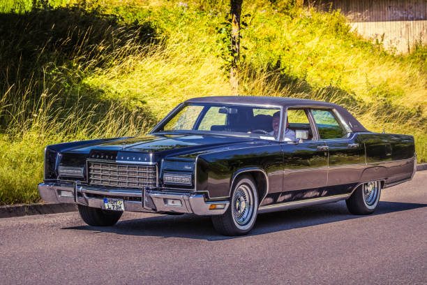 Heidenheim, Germany - July 8, 2018: 1973 Lincoln Continental Town Car at the 2. Oldtimer day in Heidenheim an der Brenz, Germany.