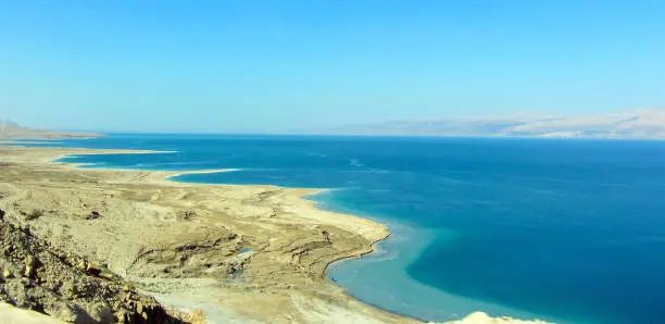 Panoramic view of Dead Sea in Eilat, Israel
