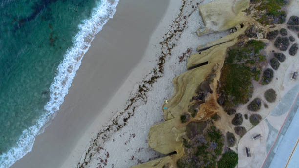 istock Drone view California beach sunrise 1004943408